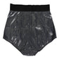 Gray Silk Stretch Slip Girdle Panty Underwear