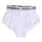 White Nylon Logo Waistband Coulotte Underwear