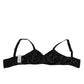 Dark Gray Silk Stretch Balconcino Bra Underwear