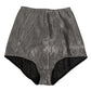 Gray Silk Stretch Slip Girdle Panty Underwear