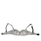 Gray Acetate Stretch Balconcino Bra Underwear