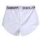 White Nylon Logo Waistband Shorts Underwear