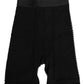 Black Cotton Logo Shorts Midi Trouser Underwear