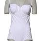 White Padded Balconette One Piece Swimwear