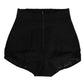 Black Nylon High Waist Short Panty Underwear