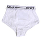 White Nylon Logo Waistband Panty Underwear