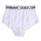White Nylon Logo Waistband Panty Underwear