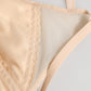 Beige Nylon Triangle Soft Cup Brassiere Underwear