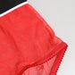 Red Nylon Logo Waistband Brief Panty Underwear