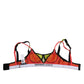 Green Nylon Soft Cup Balconnet Bra Underwear