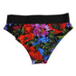 Black Floral Print High Waist Panty Underwear
