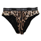 Brown Leopard Nylon High Waist Panty Underwear