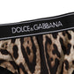 Brown Leopard Nylon High Waist Panty Underwear