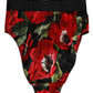 Black Floral Print High Waist Panty Underwear