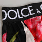 Black Floral Print High Waist Panty Underwear