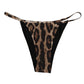 Brown Leopard Triangle Tanga Panty Underwear
