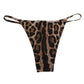 Brown Leopard Triangle Tanga Panty Underwear