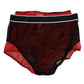 Black Red Nylon High Waist Girdle Underwear