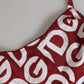 Red White Logo Mania Soft Cup Bra Underwear
