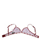 Red White Logo Mania Soft Cup Bra Underwear