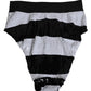 Black White Sequin High Waist Panty Underwear