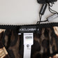 Brown Leopard Silk Mid Waist Panty Underwear