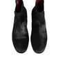 Black Leather Fur Men CHELSEA Boots Shoes
