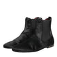 Black Leather Fur Men CHELSEA Boots Shoes