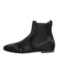 Black Leather Fur Men CHELSEA Boots Shoes