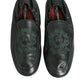 Green Leather Slip On Men Flat Loafers Shoes