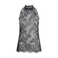 Sleeveless black Lace Top
