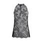 Sleeveless black Lace Top