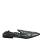 Green Leather Slip On Men Flat Loafers Shoes