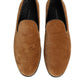 Brown Suede Slip On Men Loafers Formal Shoes