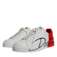 White Red Portofino Low Top Men Sneakers Shoes