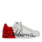 White Red Portofino Low Top Men Sneakers Shoes