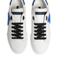 White Leather DG Logo Low Top Sneakers Shoes