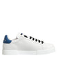 White Leather DG Logo Low Top Sneakers Shoes