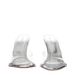 Transparent Pvc Stiletto Heels Sandals