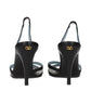 Black Leather High Heel Pumps