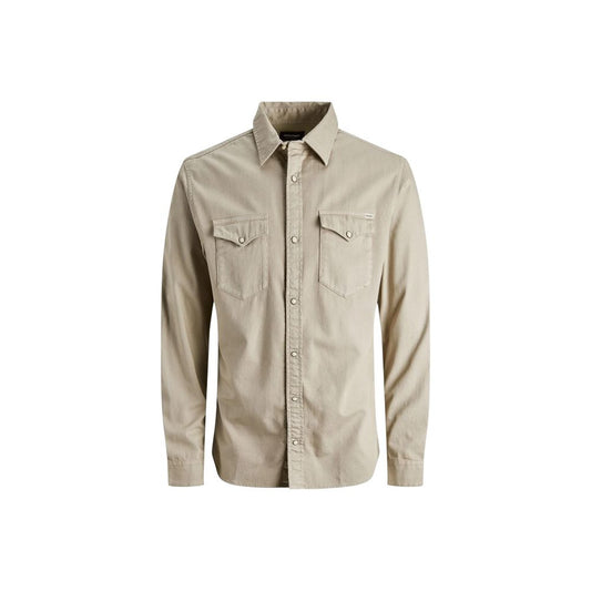 Beige Jeans Shirt