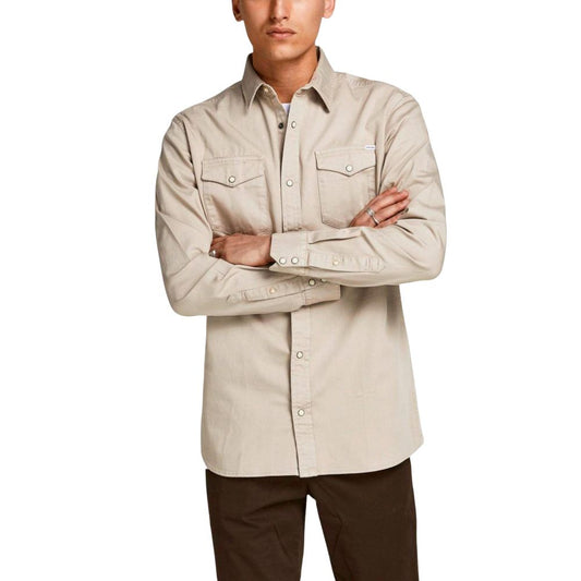 Beige Jeans Shirt