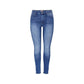 Blue Cotton Skinny Jean