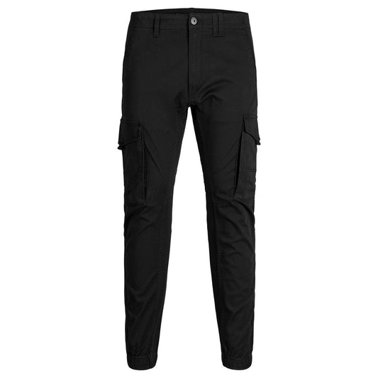 Black Cotton Skinny Pant