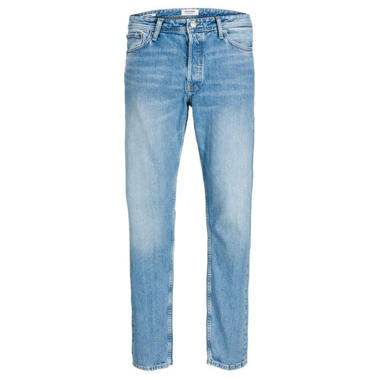 Blue Cotton Relaxed Fit Jean