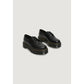 Black Leather Lace-Up Boot