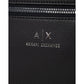 Black Polyester Messenger Bag
