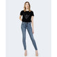 Blue Cotton Skinny Jean