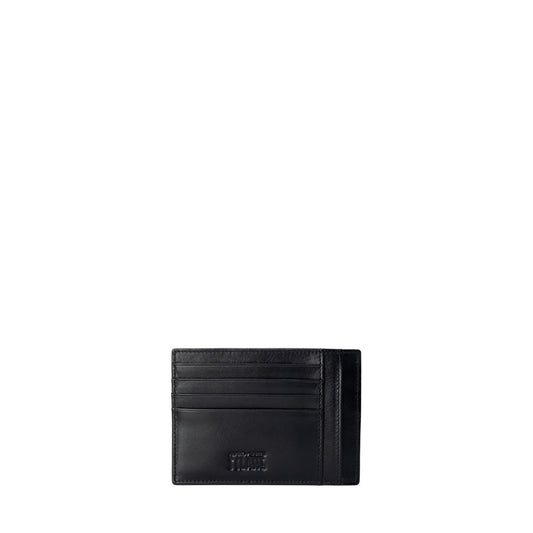 Gray Leather Cardholder