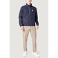 Blue Polyester Jackets & Coat